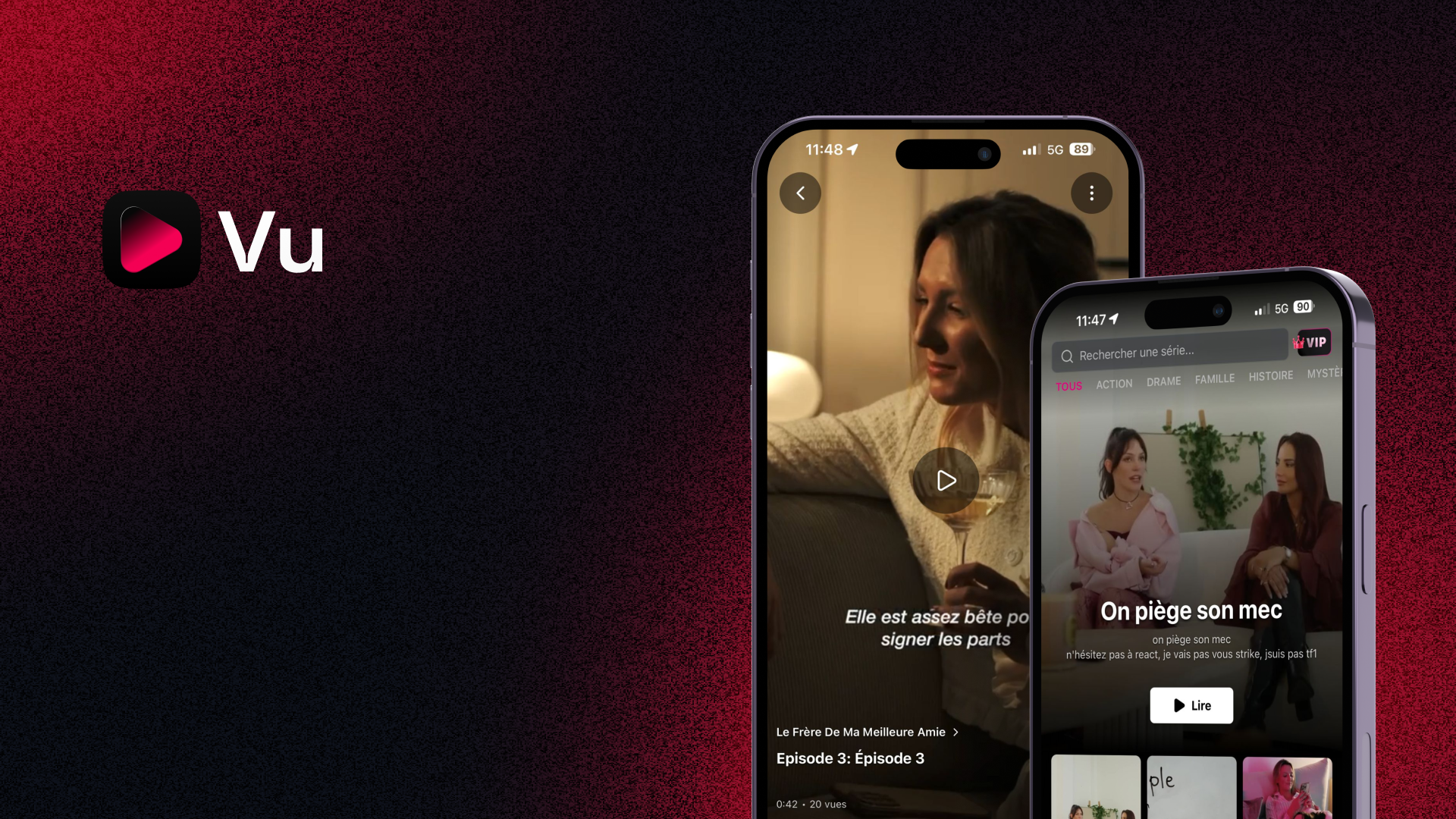 Vu - Contenu vertical mobile